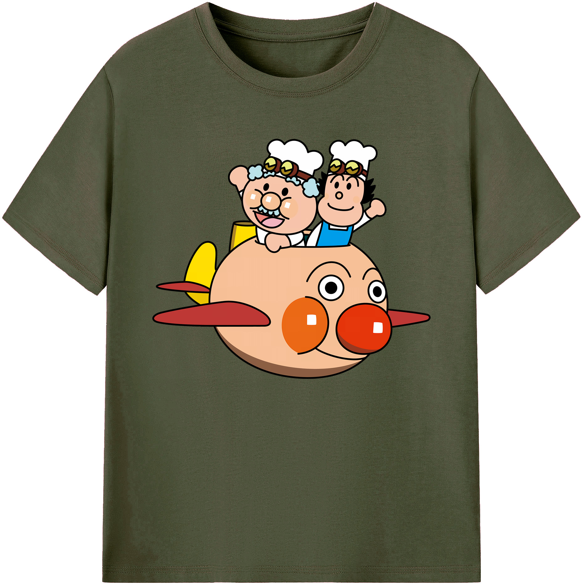 （画像用） アンパンマン Anpanman 綿100％ メンズ半袖Tシャツ｜肌触りやわらか＆通気性